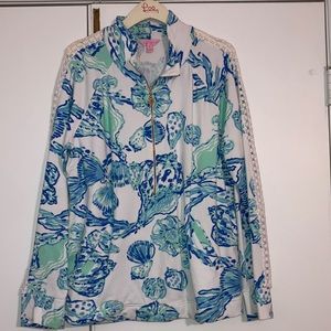 GUC Lilly Pulitzer 1/4 zip jacket. Women’s size XL